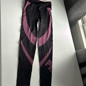 Pink and black crop Victoria’s Secret leggings
